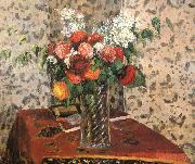 Camille Pissarro Table flowers Sweden oil painting artist
